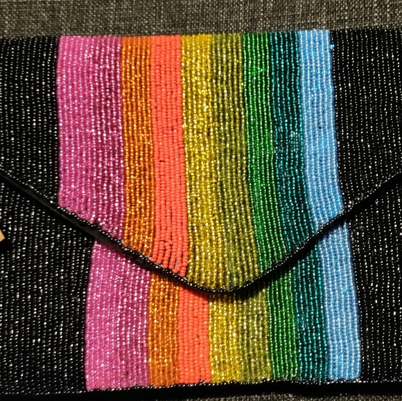 Capelli Beaded Rainbow Bag - Picture 2 of 6